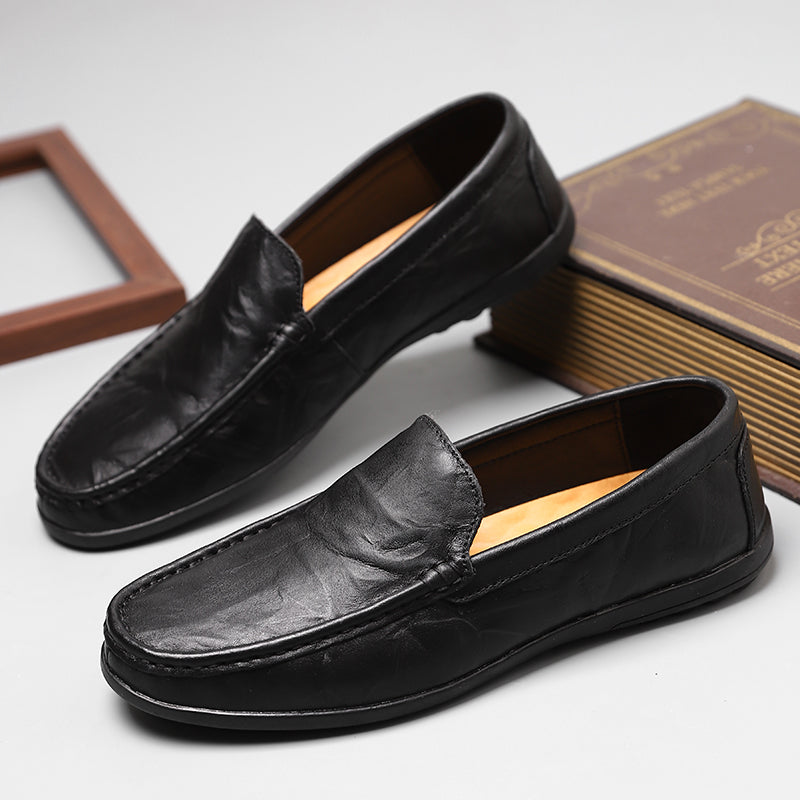 Brune loafers/sko i skinn - Luca