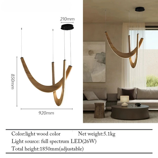 Bonnie Wooden Led Ceiling Light