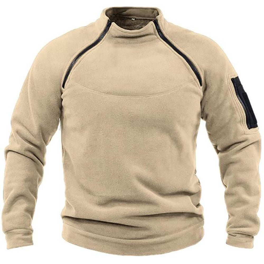 Frank | Einfarbiger Militärpullover