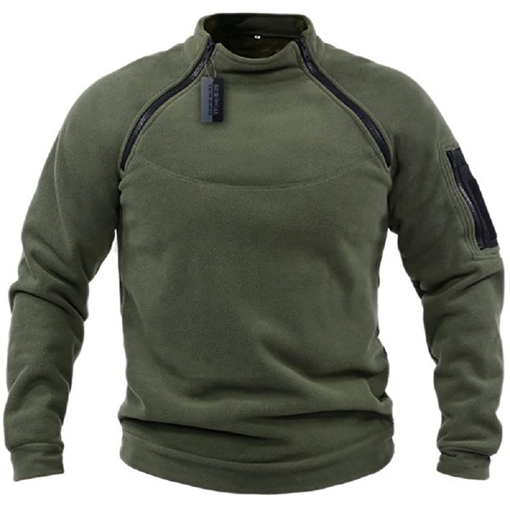 Frank | Einfarbiger Militärpullover