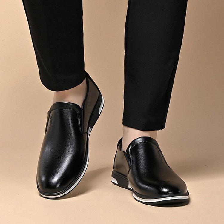 Classic elegance: 'ElegantStride' premium leather loafers for men