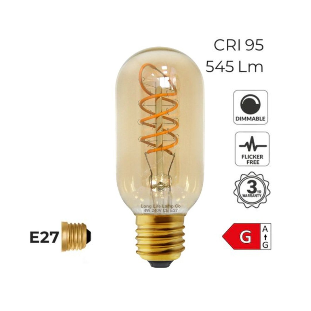 E27 4W Amberkleurige LED-lamp