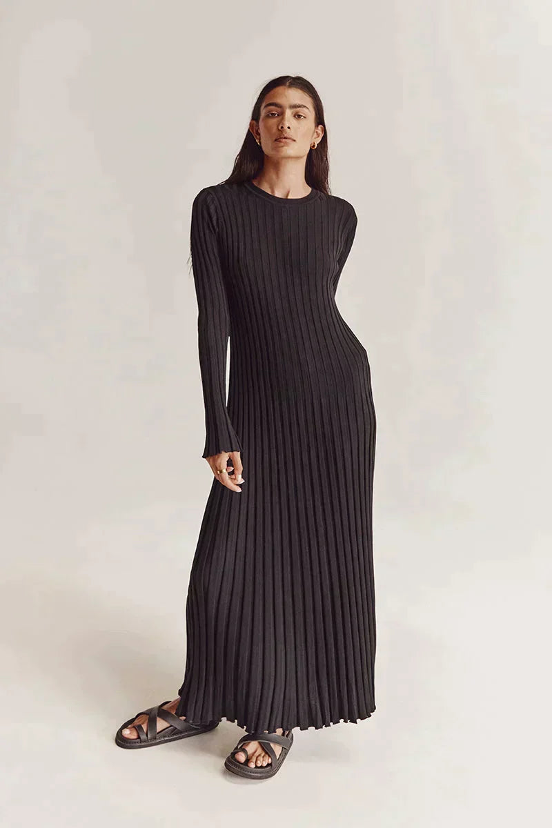 Louia™ | Knitted Dress with Long Sleeves