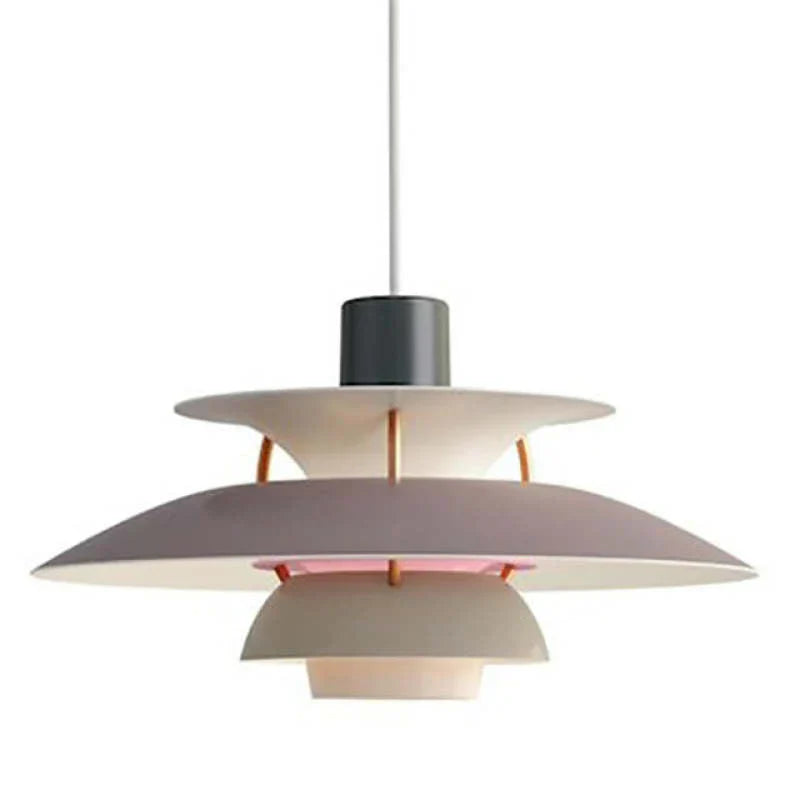 Morandi Modern LED hanging lamp with shade