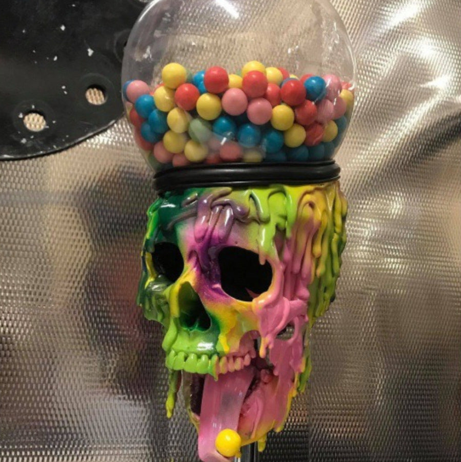 Skull Bubble Gum Machine Halloween pöytäkoristeet