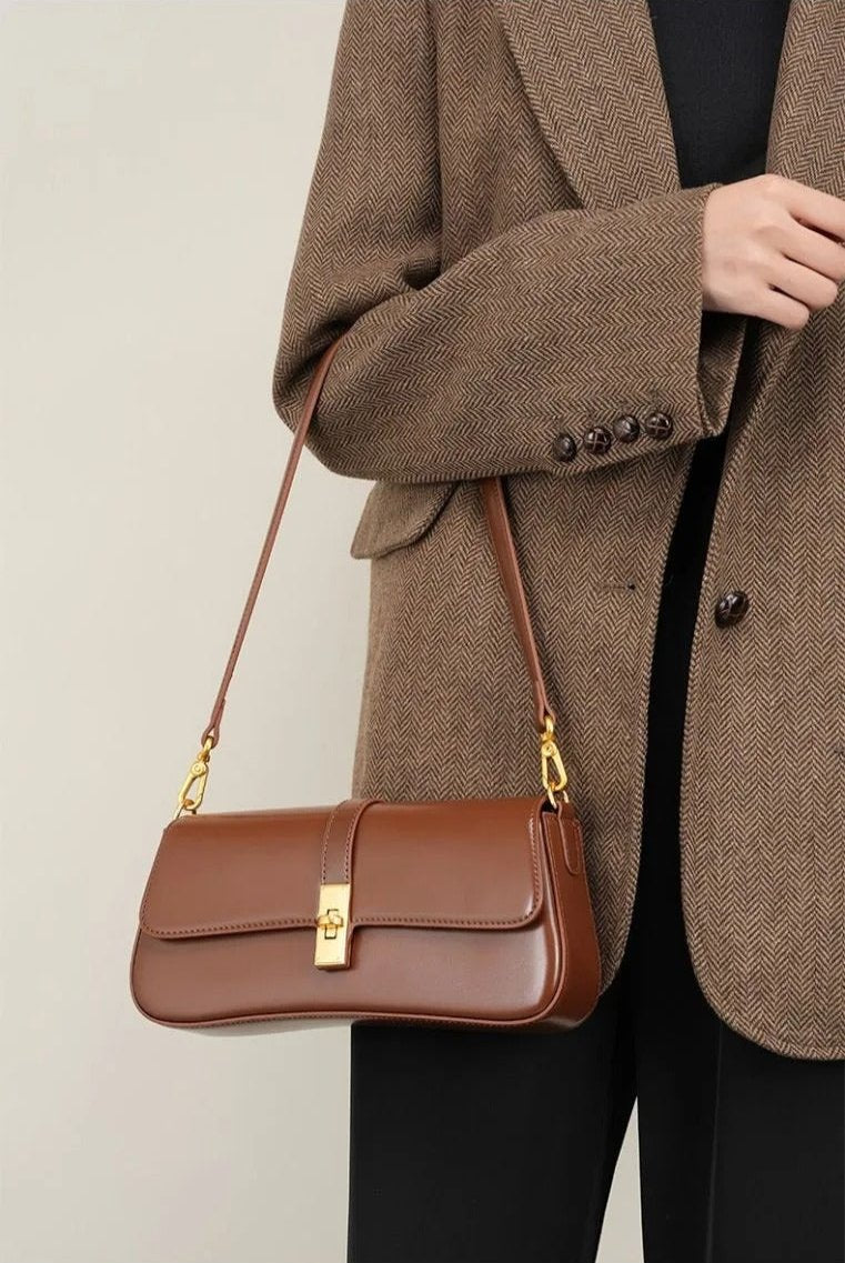 The Marielle Leather Shoulder Bag