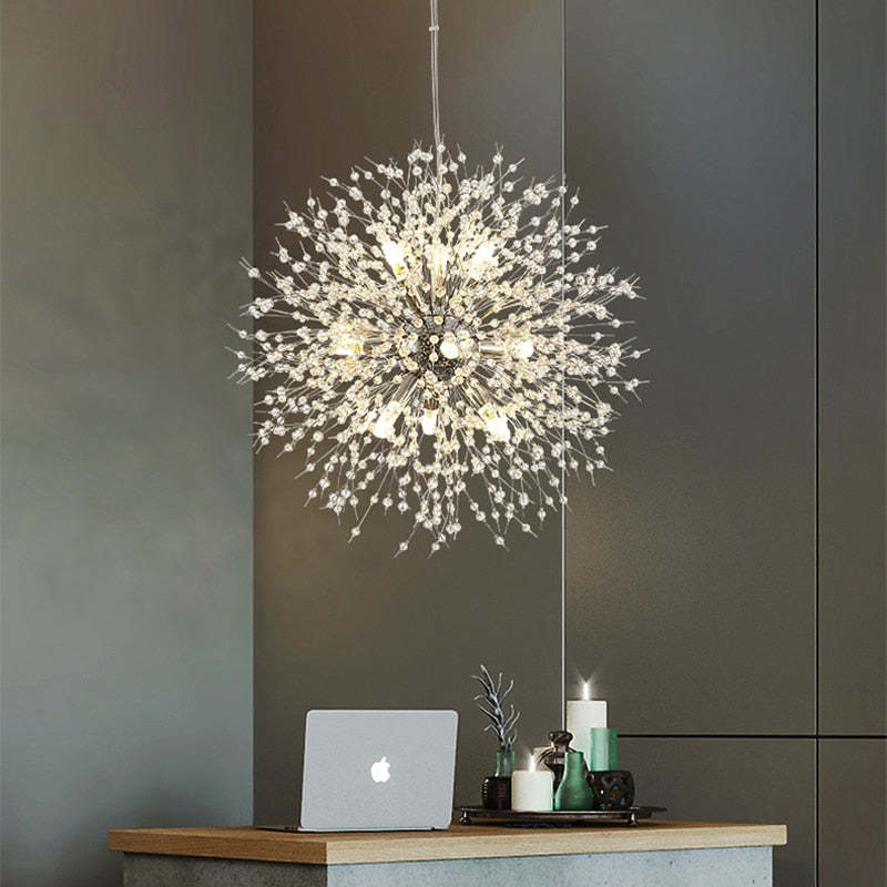 Luna Elegant Lámparas colgantes LED - Metal blanco y dorado para salón y comedor