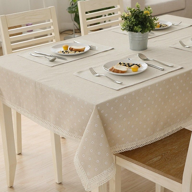 Floral Pattern Tablecloth