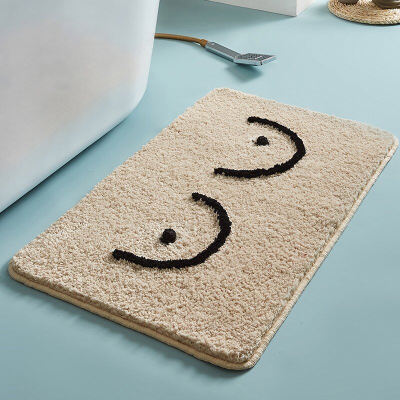 Tapis de bain moelleux pour salle de bain