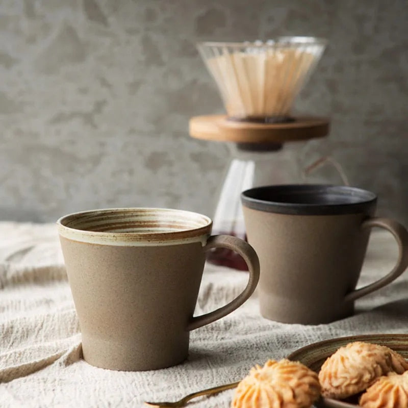 Ensemble de tasses à café en céramique rétro Monica