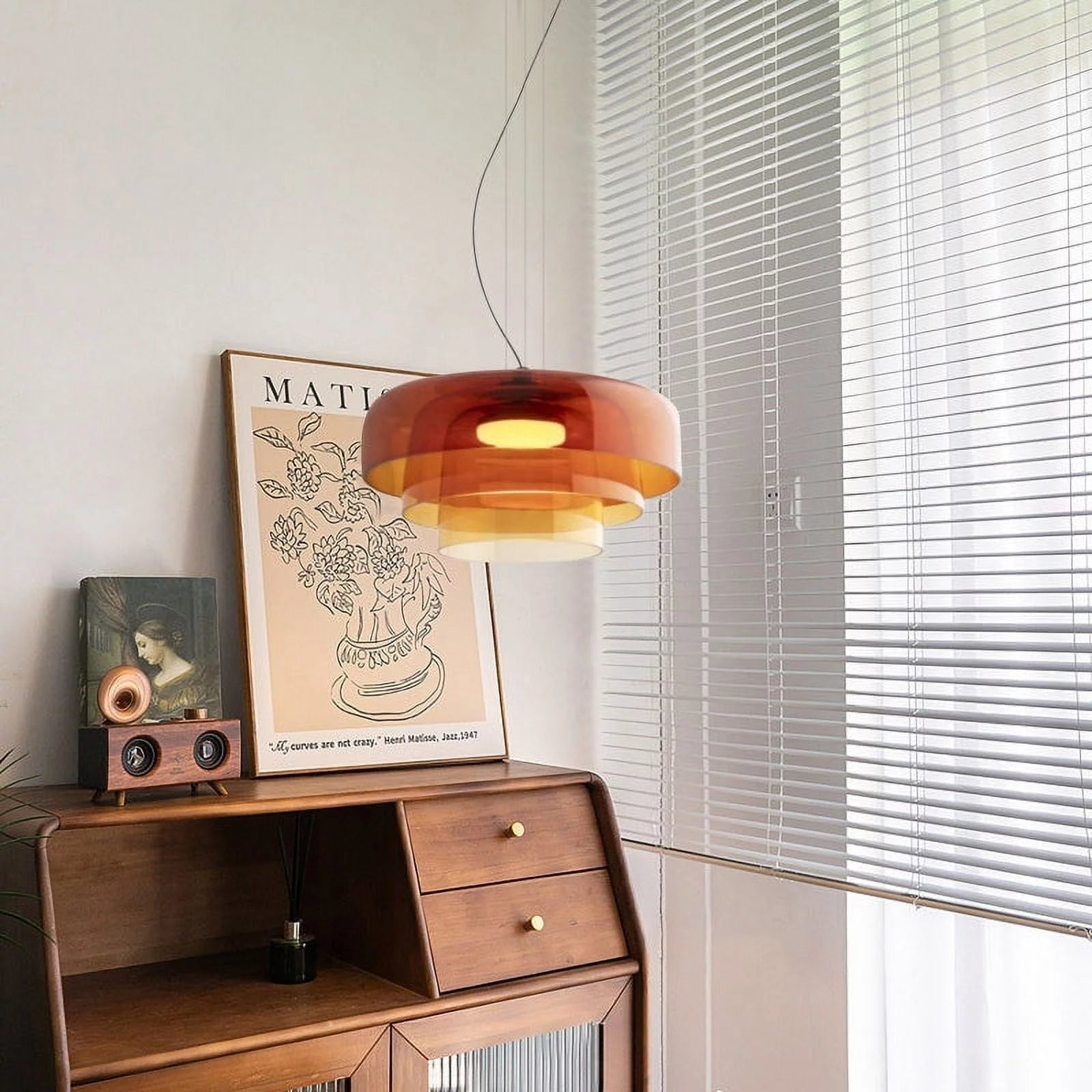 Glas loftslampe