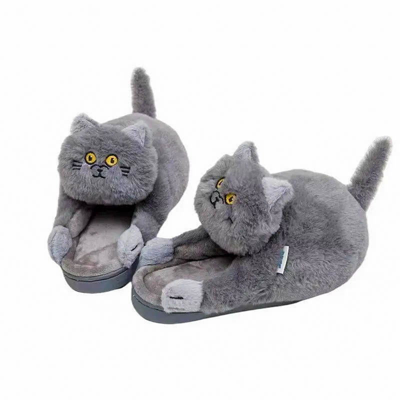 Hugging Cat Slippers - Dames