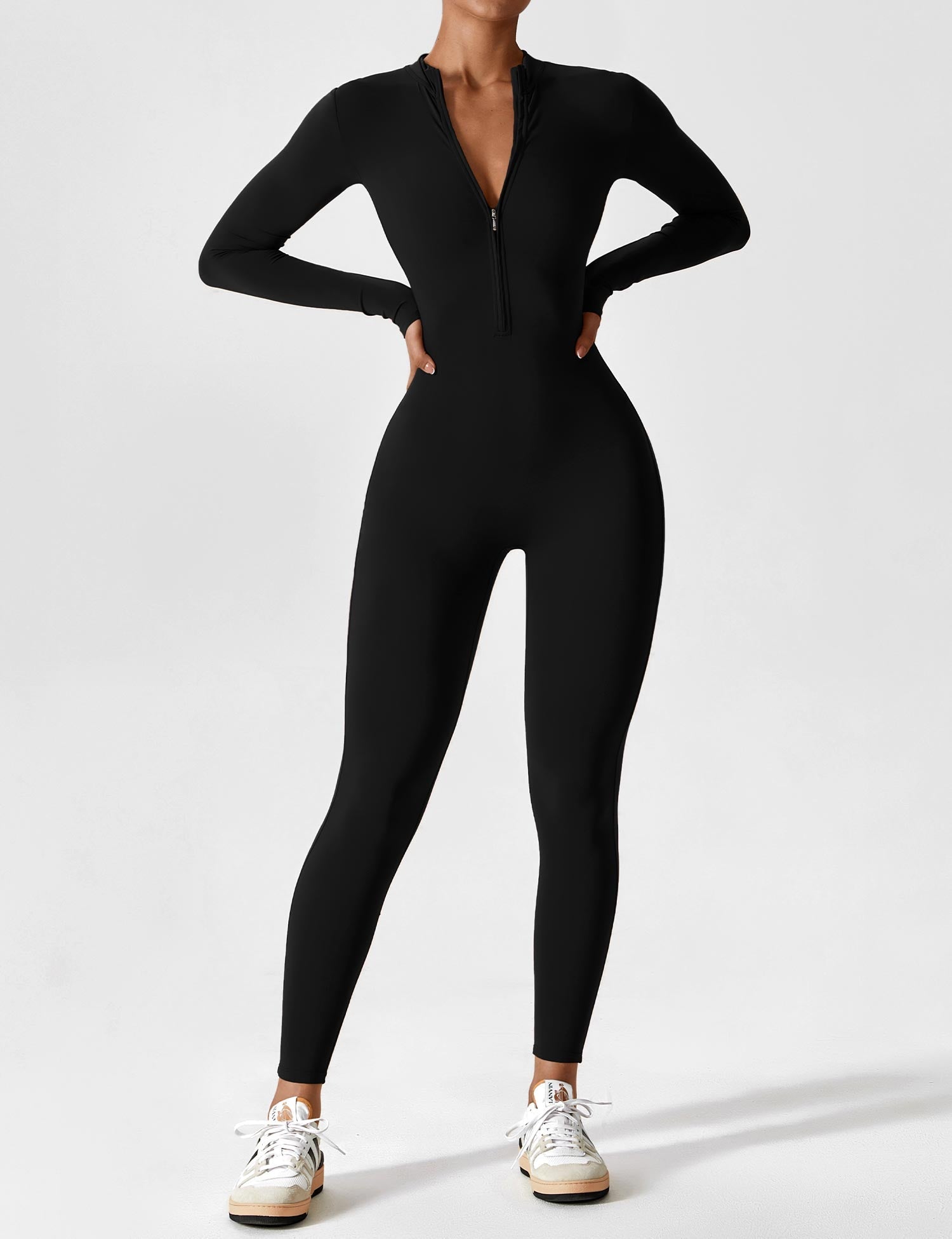 Gymfit Jumpsuit mit Reißverschluss