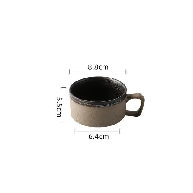 Monica Retro Ceramic Coffee Mug Set