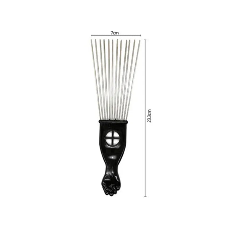 Antistatisk Afro Pick Comb av metall