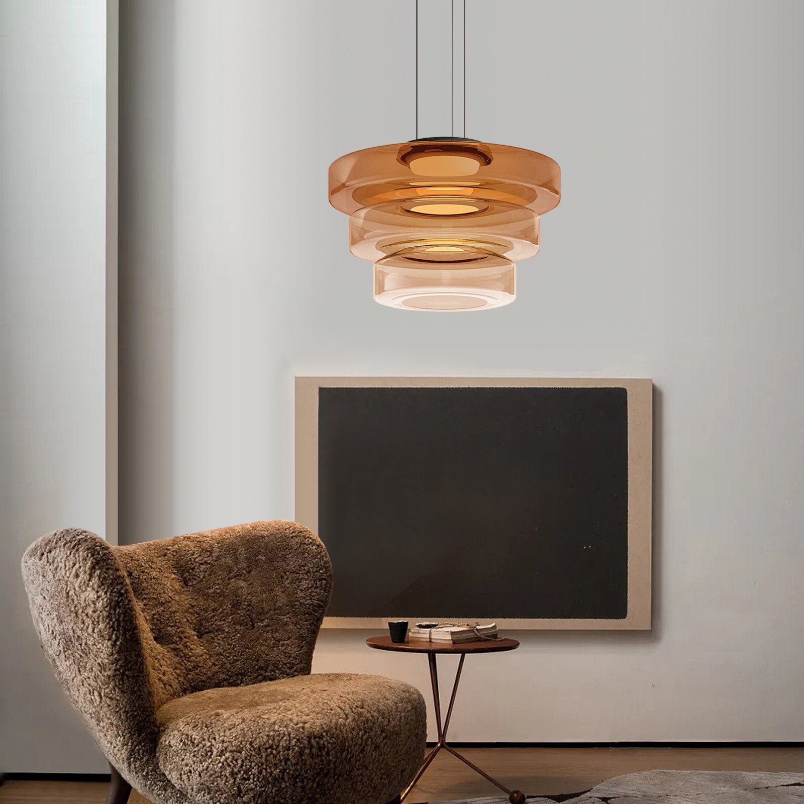 Glazen hanglampen in Bauhaus-stijl lamp