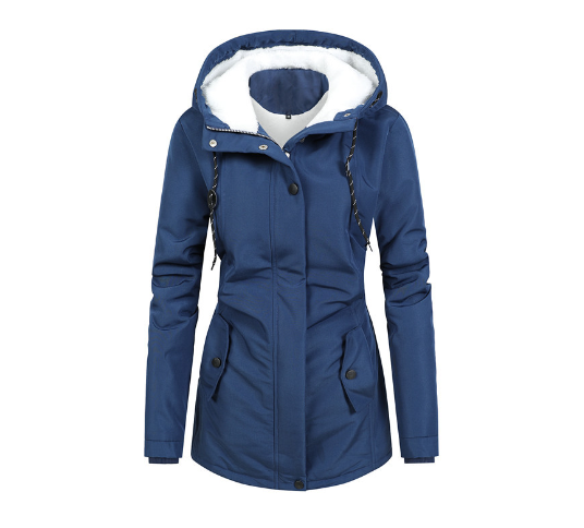 Stavanger- Manteau/veste d'hiver doublé avec capuche imperméable femme