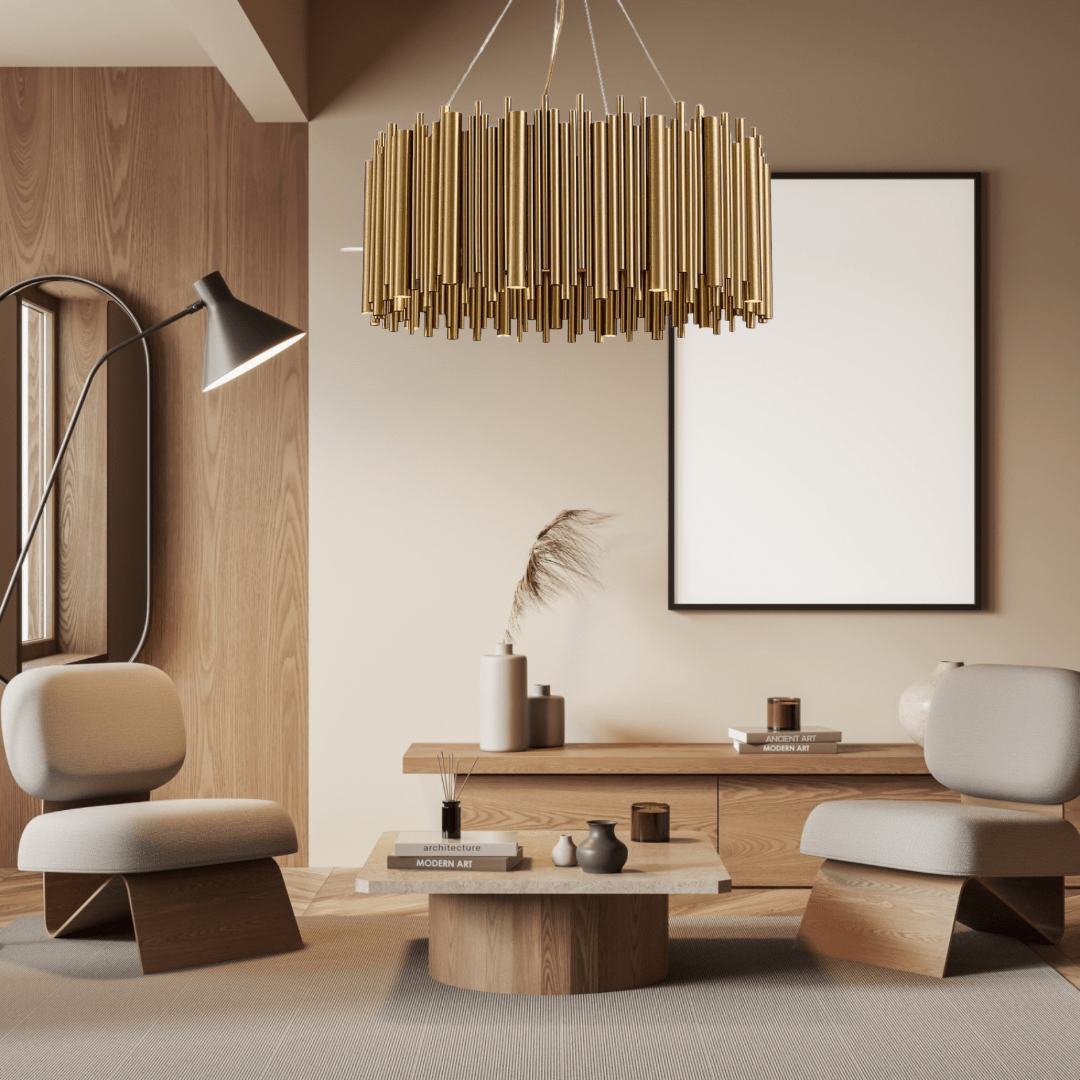 The Gold Nest Chandelier