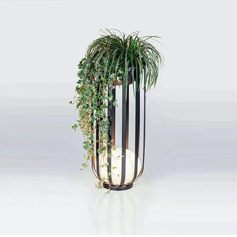 Luz solar para soporte de flores: elegante iluminación exterior con energía solar, decoración de jardín resistente a la intemperie