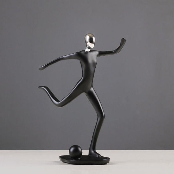 Moderne handgemaakte sportfiguren – elegante harssculpturen voor thuis- en kantoordecoratie