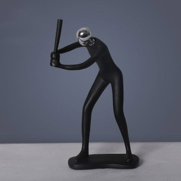 Moderne handgemaakte sportfiguren – elegante harssculpturen voor thuis- en kantoordecoratie