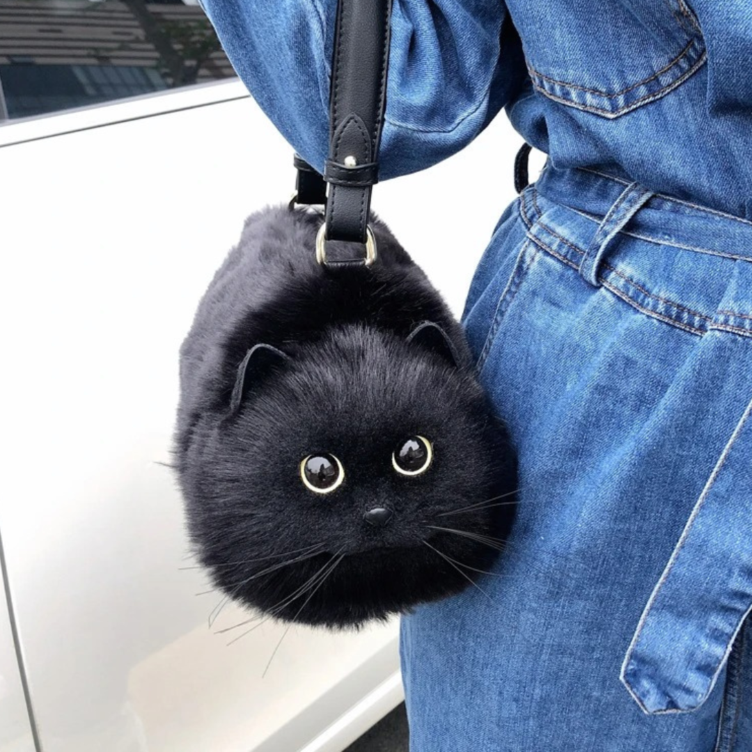 FluffyFeline™ | Luxuriöse, hochwertige Handtasche mit Katzenmotiv