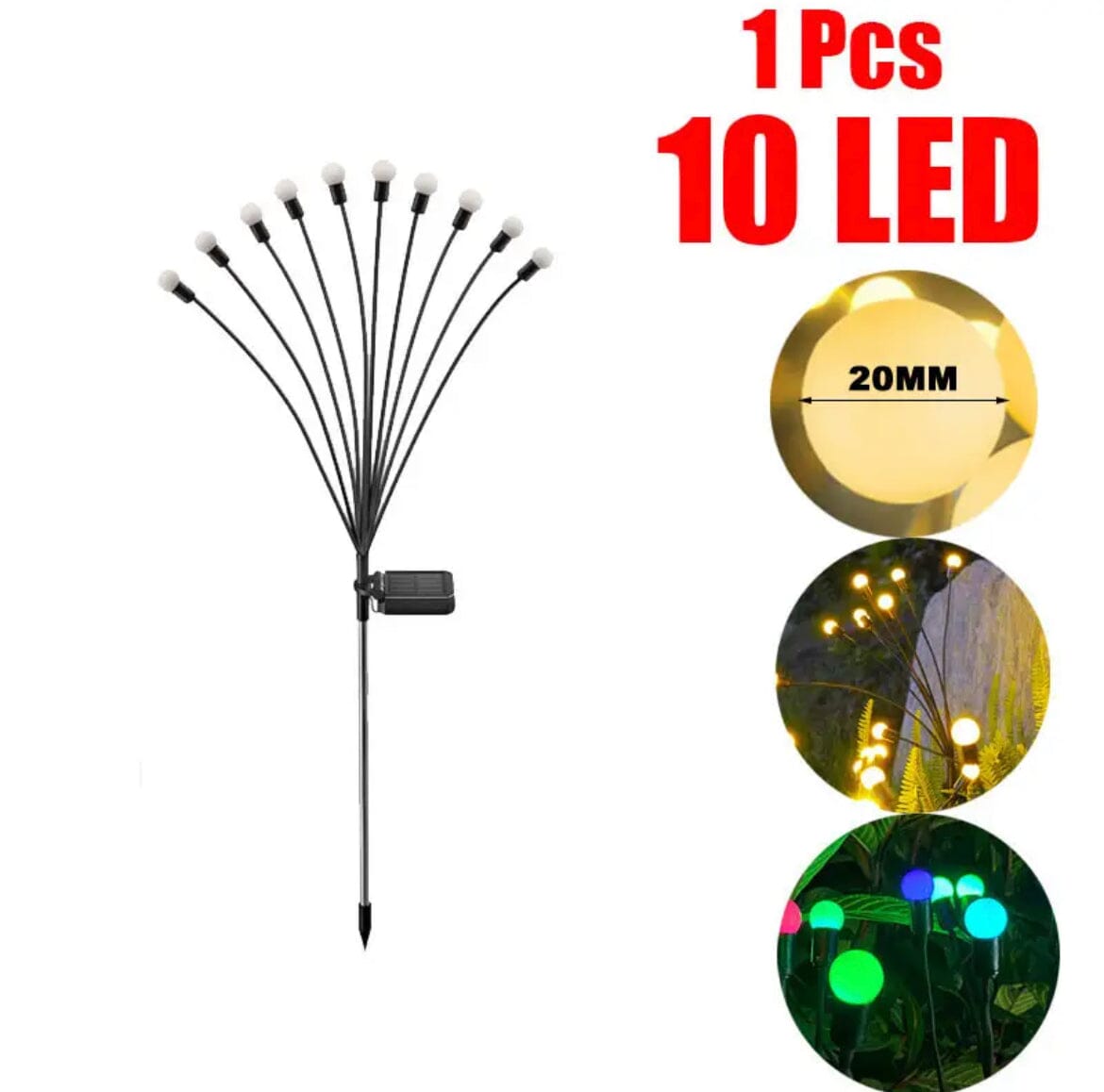 Solar LED Firefly Garden lights