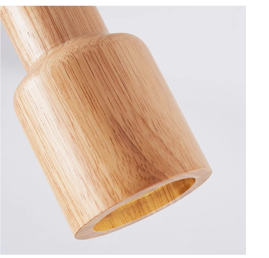 NordicGlow - Lampe à suspension scandinave en bois