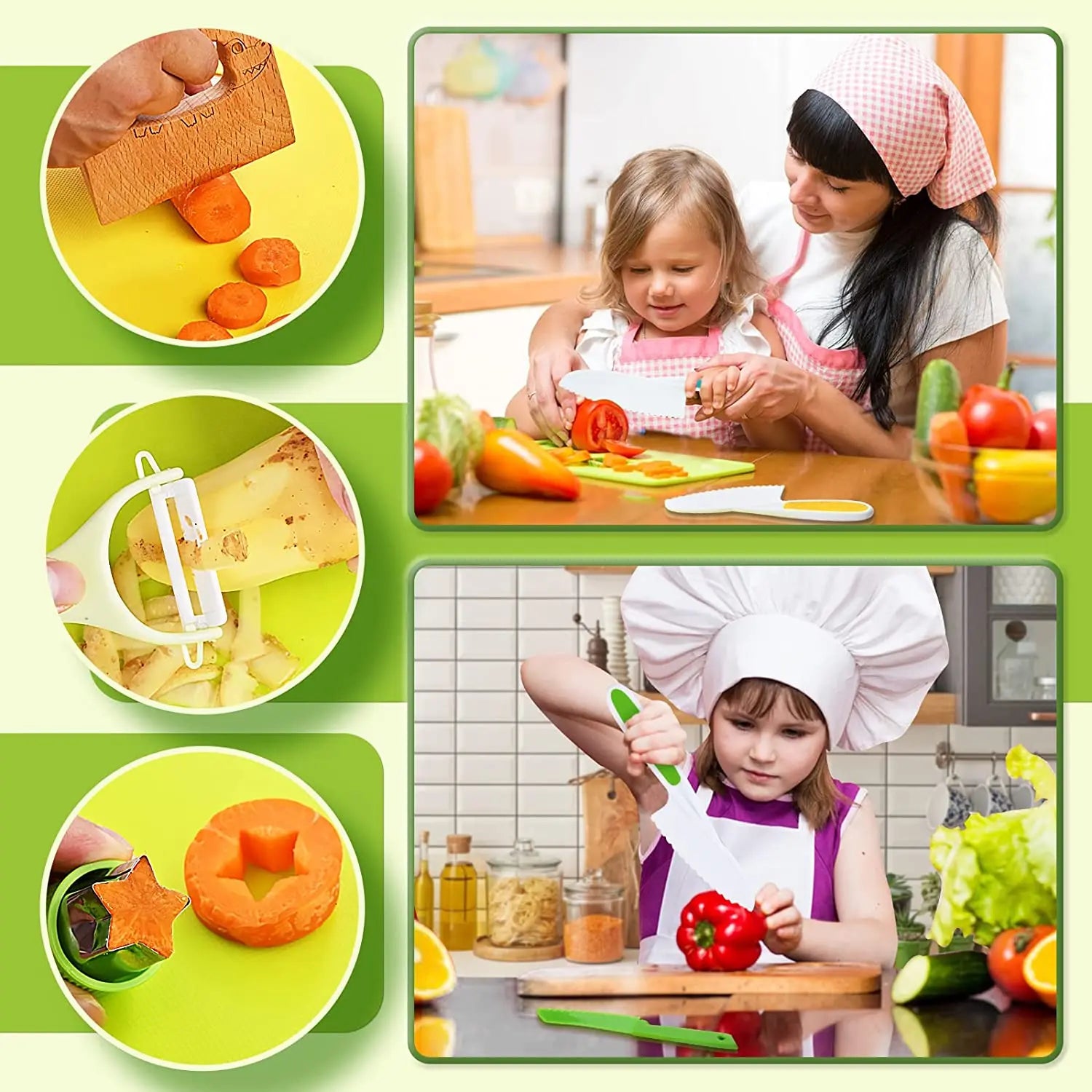 Junior Chef Set™ - Safe cutting - Kitchen set for children