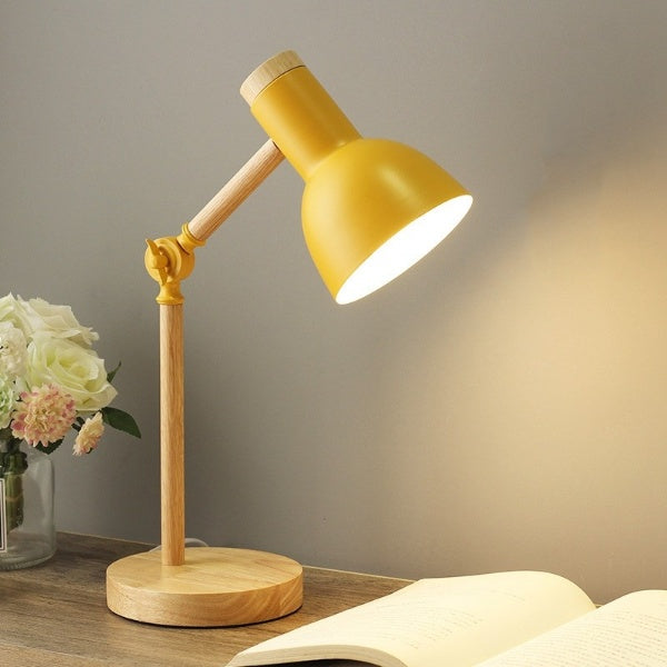 Lampe de bureau nordique en bois