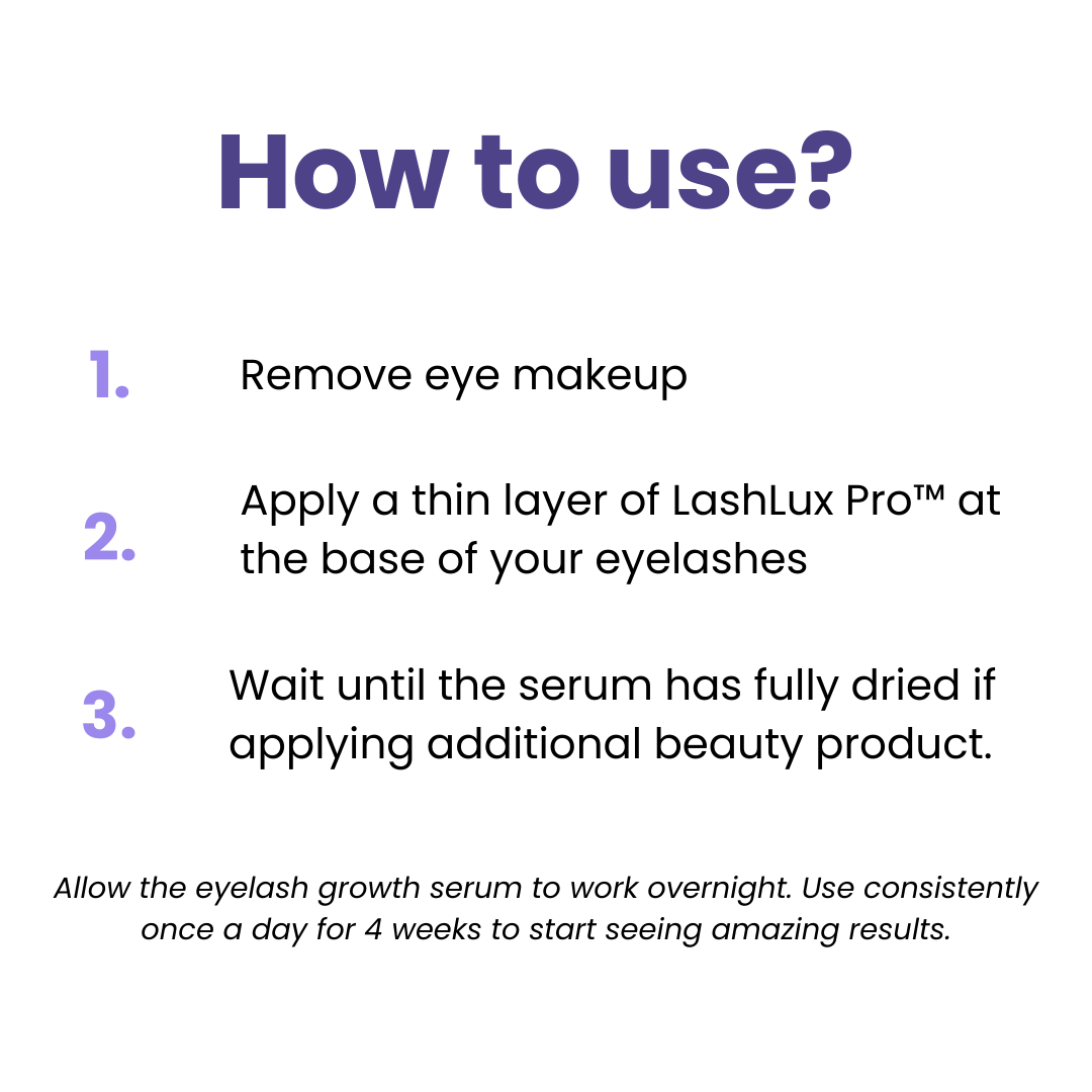 LashLux Pro™ – Sérum de croissance des cils