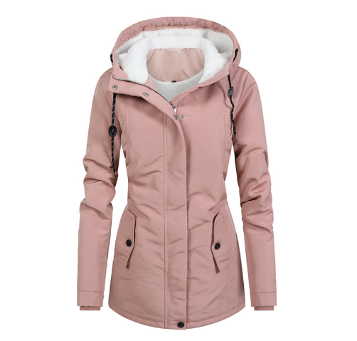 Stavanger- Manteau/veste d'hiver doublé avec capuche imperméable femme