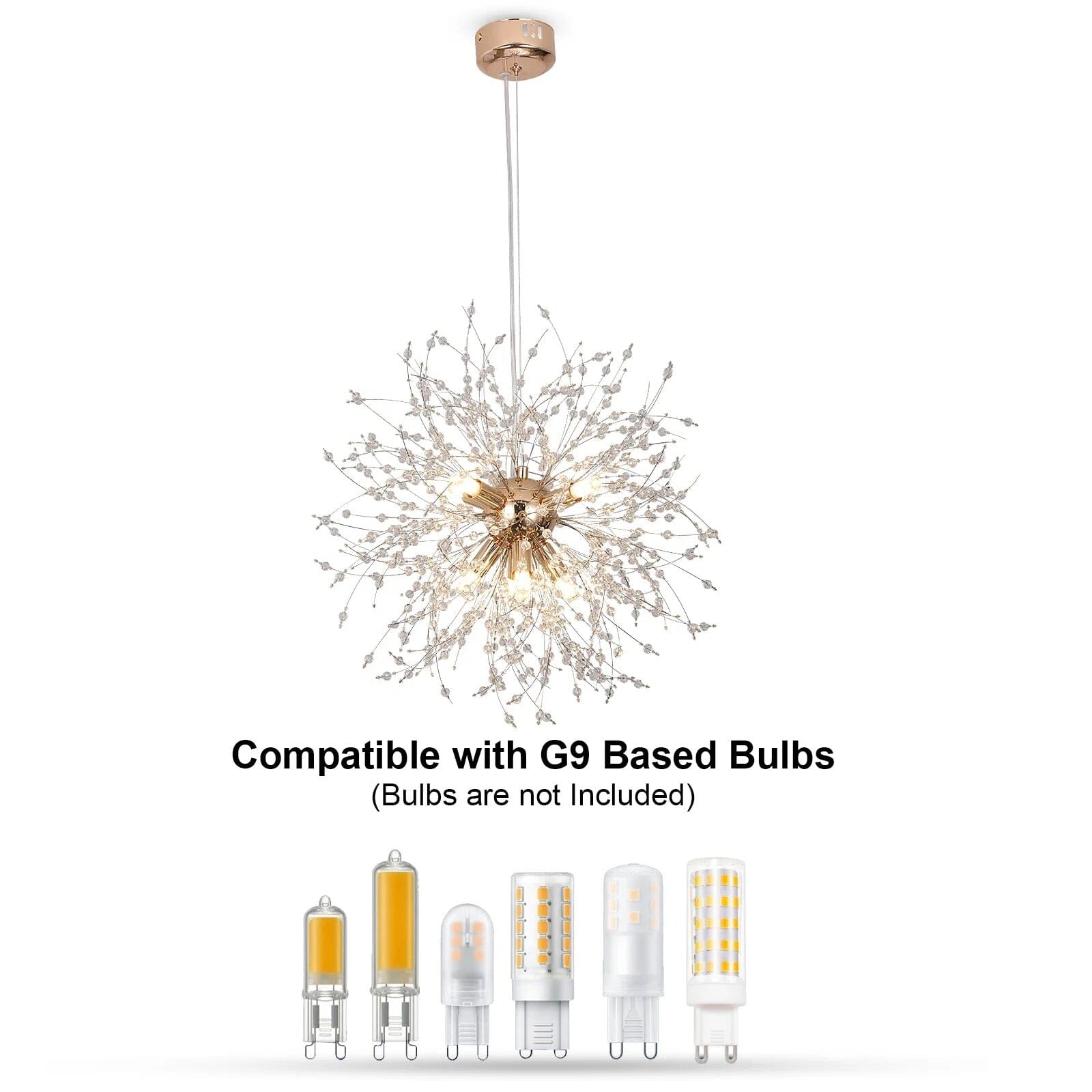 Modern Dandelion Crystal Pendant Light