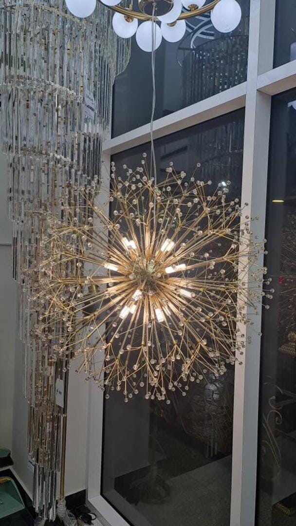 Modern Dandelion Crystal Pendant Light