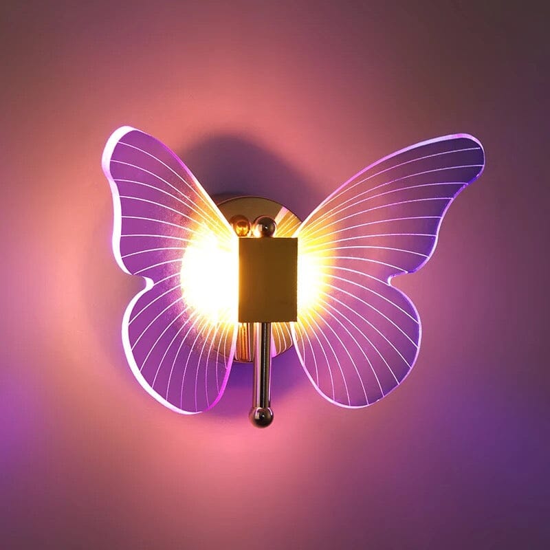 Butterfly vegglampe