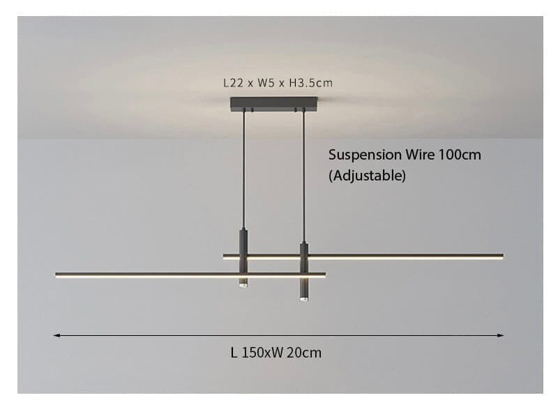 La lampada a sospensione Dual