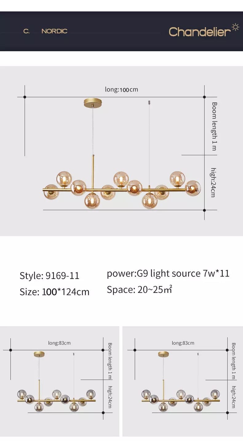 Lampadario Visage personalizzabile