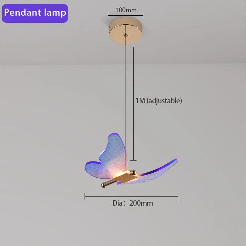 Kolekce lampy motýl