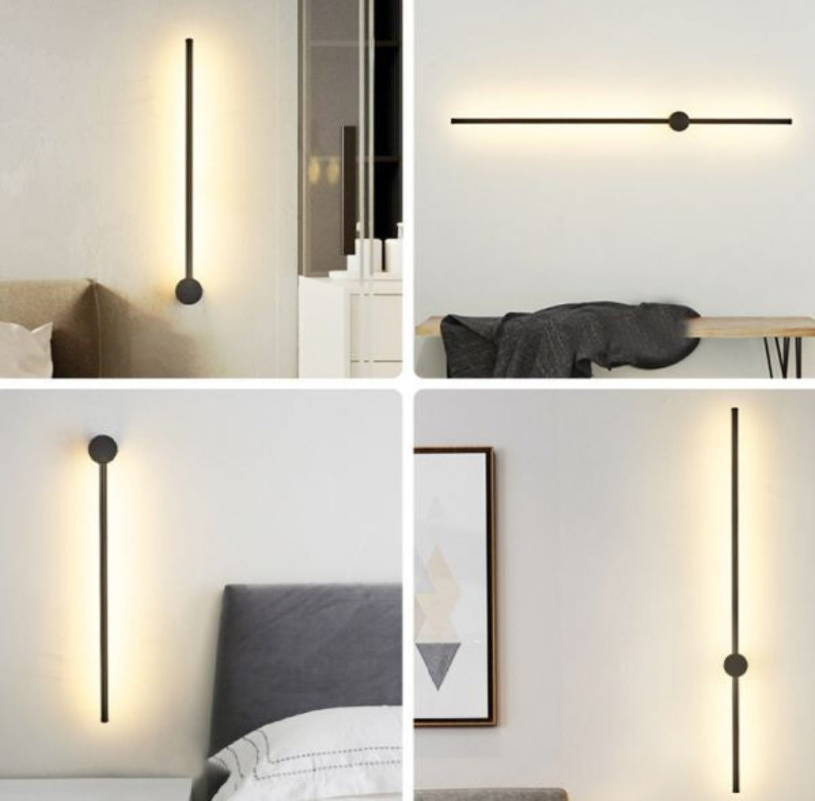 Moderne, minimalistisk stil lineær vegglampe