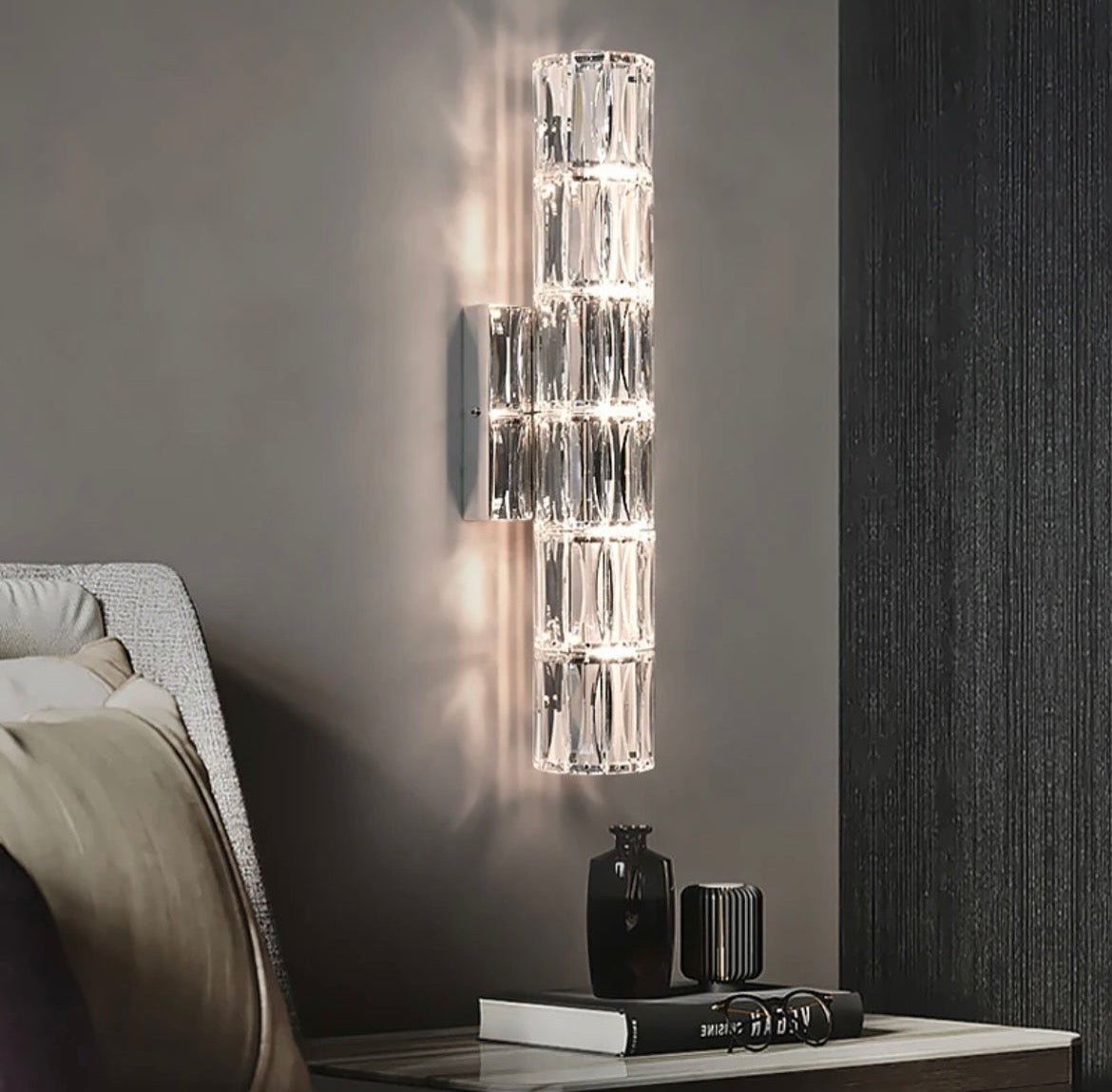 Kristallen luxe villa wandlamp