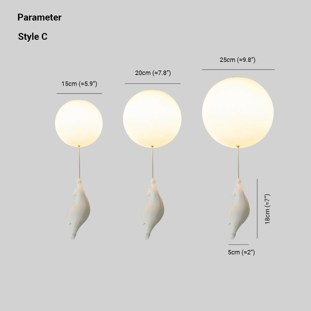 SkyDream Taklamper Barnehengende lampe Bjørn og ballong