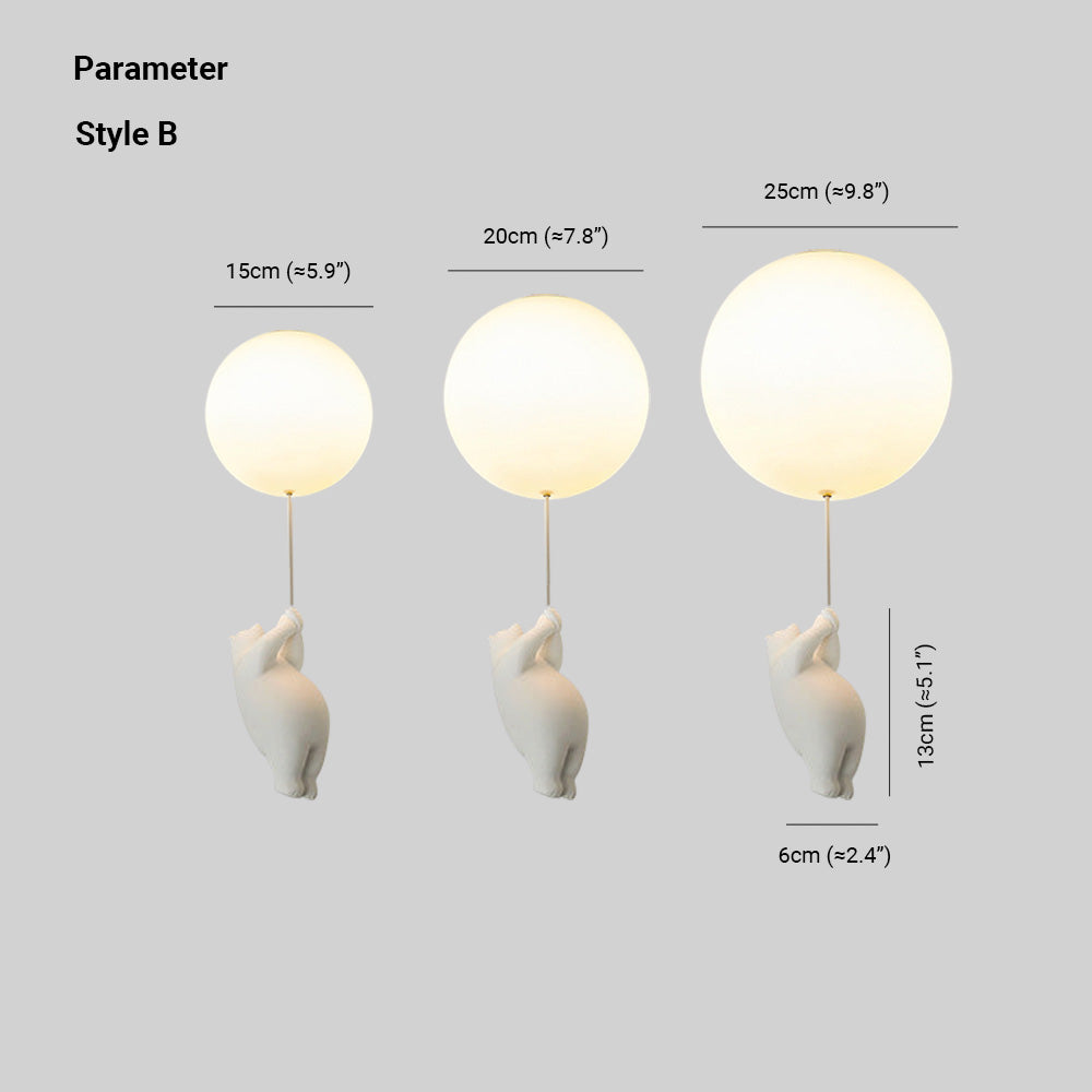 SkyDream Taklamper Barnehengende lampe Bjørn og ballong