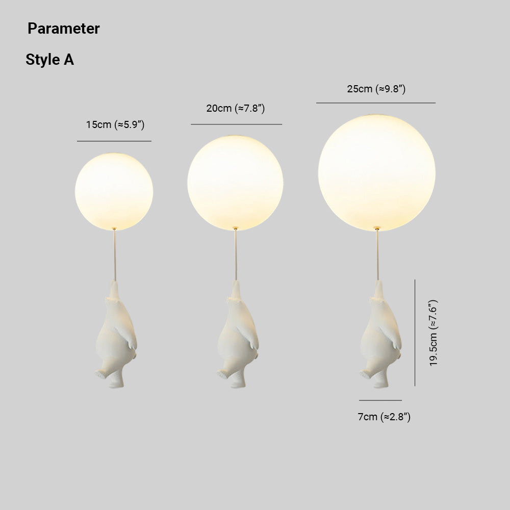 SkyDream Taklamper Barnehengende lampe Bjørn og ballong