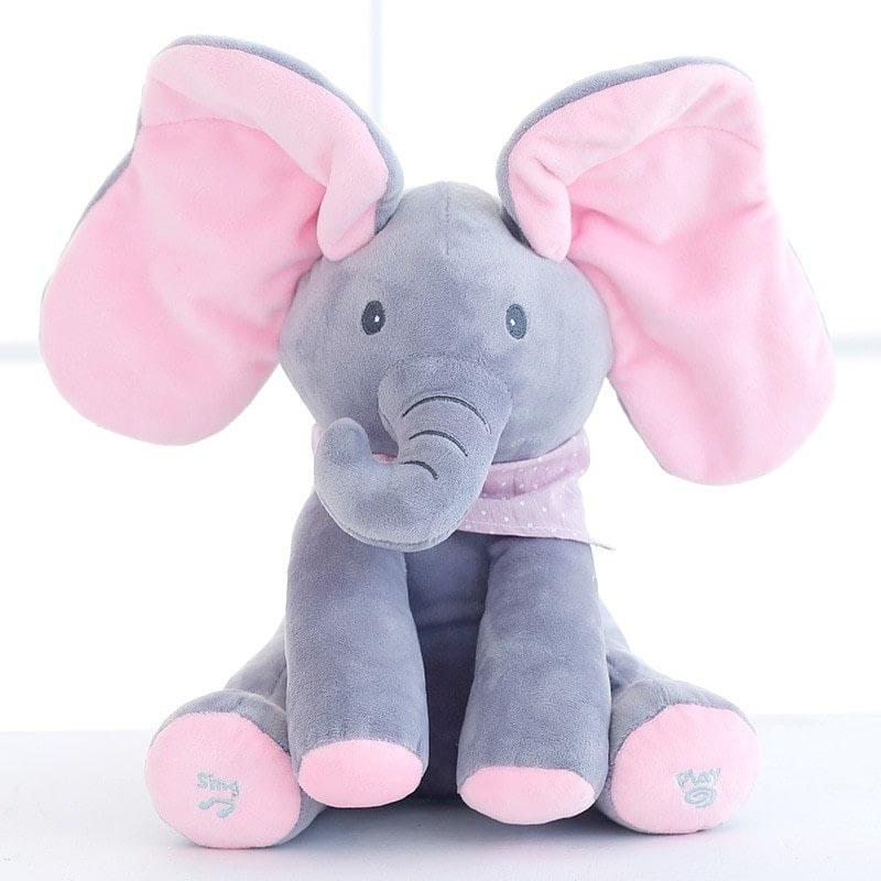 Jouet interactif chantant pour bébé en forme d'éléphant