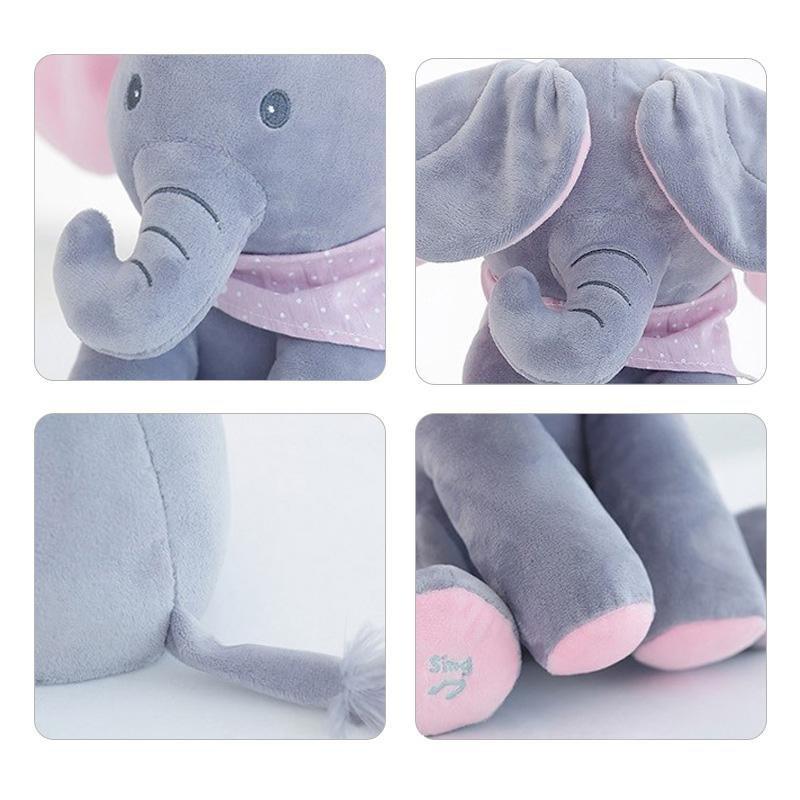 Jouet interactif chantant pour bébé en forme d'éléphant