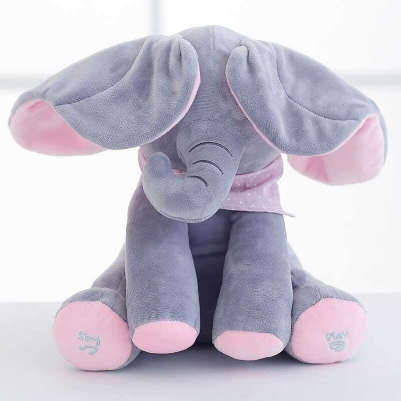 Jouet interactif chantant pour bébé en forme d'éléphant