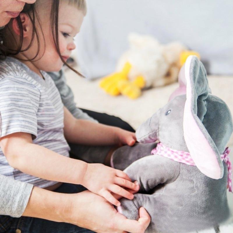 Jouet interactif chantant pour bébé en forme d'éléphant