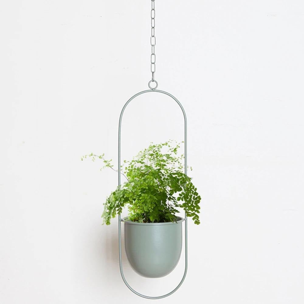 Halo Metal Hanging Planter