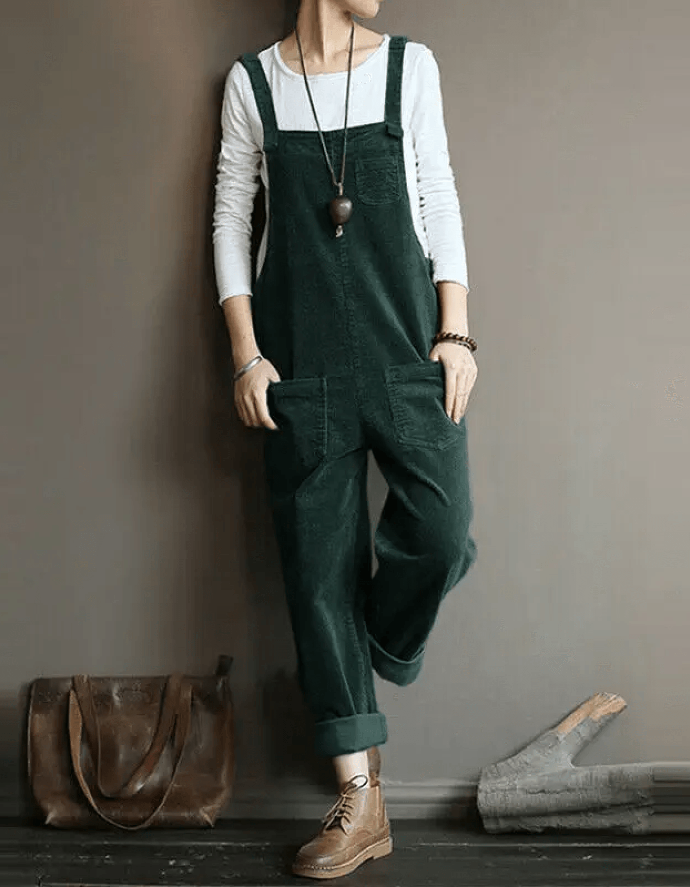 Ella Velvet Jumpi Deluxe - Corduroy-overall med breda ben