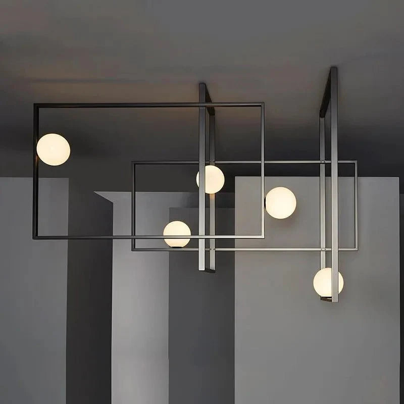 Lampada da soffitto in ottone e vetro Juul